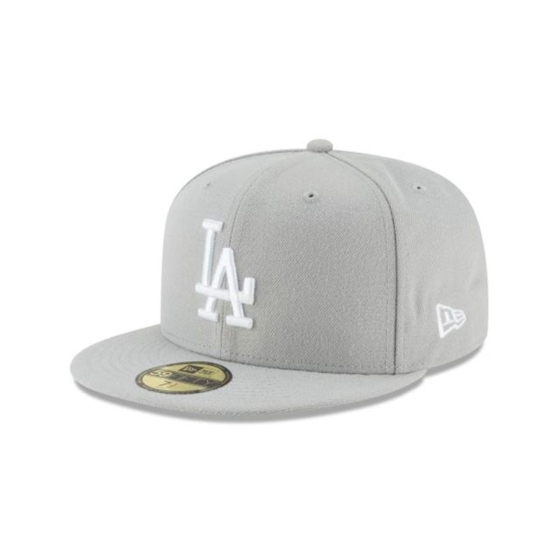 MLB Los Angeles Dodgers Basic 59Fifty Fitted (BQW5931) - Grey New Era Caps